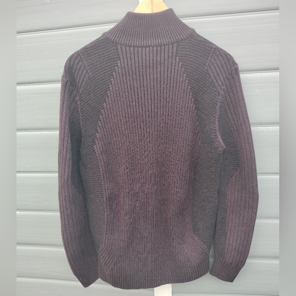 G-star Raw Plated 3D Biker Zip Through Knit Sweater Turtleneck Men's Size M NWOT - Picture 3 of 9